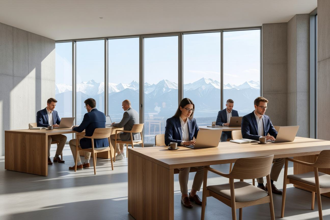 Bright, modern co-working spaces in Basel – professional infrastructure for your company